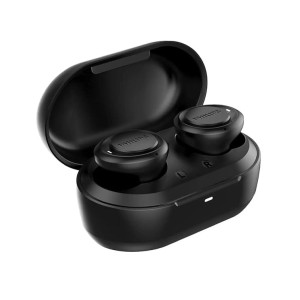 Philips Audio TWS Tat1215 Bluetooth Truly Wireless in Ear Earbuds with Mic with 18 Hr Playtime - 6+12, Ipx4, Voice Assistant (Black)