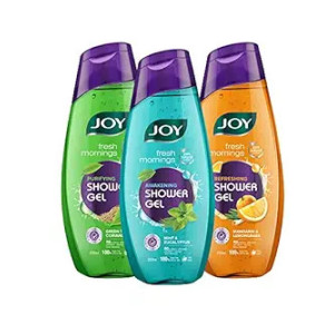 Joy Shower Gel Body Wash Combo Pack of 3 (750ml) | Assorted Pack of Cooling Shower Gel, Skin Purifying Shower Gel & Acne Control Body Wash |For All Skin Types | Paraben Free