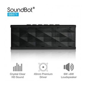 SoundBot SB571 12W Bluetooth Speakers (Black)