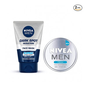 *Masterlink*  NIVEA MEN Face Wash, Dark Spot Reduction,100 g and NIVEA MEN Fresh Face Moisturizer Gel, 75 ml