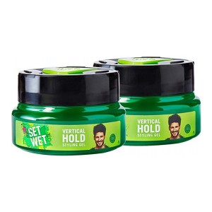 Set Wet Vertical Hold Hair Styling Gel for Men, 250 ml (Pack of 2)