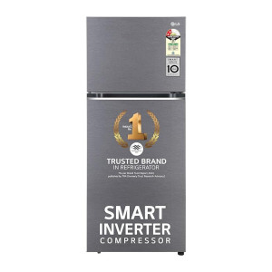 LG 322 L 3 Star Frost-Free Smart Inverter Double Door Refrigerator (2023 Model, GL-S342SDSX, Dazzle Steel, Convertible with Express Freeze) ( Apply 2500 Off Coupon + 6674 Off on HDFC CC 12 Months No Cost EMI )
