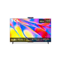 TCL C725 126 cm (50 inch) QLED Ultra HD (4K) Smart Android TV (Black) 2021 Model Works with Video Call Camera  (50C725)