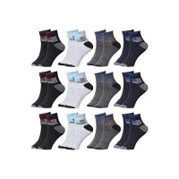 Nikroad Premium Men's and Women's cotton Ankle Socks/sport Socks Free Size, Multicolor)
