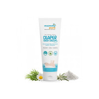 Mommypure Natural Diaper Rash Cream (50gm)|Baby Rash Cream for New Born Baby|with Zinc Oxide, Chamomile, Olive & Jojoba Oils, Free of Parabens & Mineral Oil | Dermatologically Tested [Apply 72% coupon]