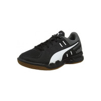 Puma Men's Auriz Jr Black-White-Castlerock-Gum Closed Shoe-10 Kids UK (10563803)
