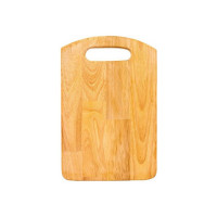 WoodCart Handmade Wooden Chopping Board for Kitchen, Cutting Vegetables & Other Food Items Rectangle ( 12 Inch Ruberwood) Wood Cutting Board  (Brown Pack of 1 Dishwasher Safe)