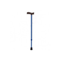 DGARYS Walking Stick for Old Persons | Men and Women Old Age | Light Weight Walking Cane | Height Adjustable, Portable Comfortable Walking Stick Blue Coated