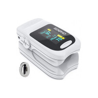 Pulse Oximeter Fingertip, RENPHO Professional Oxygen Saturation Monitor Oximeter (Batteries Not Included) for Spo2 Perfusion Index and Pulse Rate with OLED Digital Display, Portable Heart Rate Monitor for Adults Children