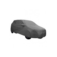 ARNV Branded Car Body Cover for Fortuner, Built Fabric, Comes with Pocket Mirror and Belt (Grey)