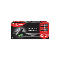 Colgate Charcoal Clean Black Gel Toothpaste, Pack of 240g (120g X 2) Deep Clean Colgate Toothpaste With Bamboo Charcoal & Wintergreen Mint For Plaque Removal, Deep Clean & Tingling Fresh Mouth Experience
