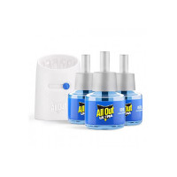 All Out Ultra Combi Pack 3 Refill + 1 Machine | Ultra Liquid Power | Kills Dengue Mosquitoes | 100% More Power Mosquito Repellent