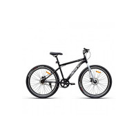 Vector 91 Bold 27.5T Single Speed Cycle with Dual Disc Brakes (Black and Grey, 12+ Years)
