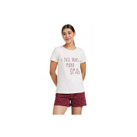 Upto 70% off on  Amazon Brand - Eden & Ivy Women's Nightwear Sets Regular Pajama EI-AW20SET01-SC-01_Multicolor 6_XS_Star White