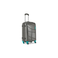 Safari Crypto 65 Cms Polycarbonate Gunmetal Trolley Bag Cabin 4 wheels Hard Suitcase, (CRYPTO654WGNM)