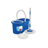 Kleeno By Cello Cyclone Spin Mop with Extendable Handles with Extra Refill, Blue
