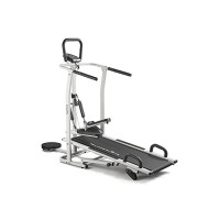 Lifelong LLTM144 Manual Multifunction 4 in 1 Treadmill (Jogger, Twister, Stepper and Push-up bar), 3 Level Manual Incline with Free Home Installation