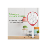 MosZap Rechargeable Mosquito Swatter, Electric Insect Killer Indoor, Outdoor  (Bat)