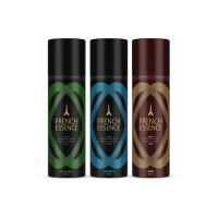 FRENCH ESSENCE Unisex Deo 50ML Each (Pack of 3- Triumph, Oud, Recharge) Deodorant Spray - For Men & Women  (150 ml, Pack of 3)