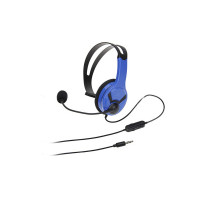 Amazon Basics Mono Chat Wired On Ear Headset for PlayStation 4 (Officially Licensed) - Blue