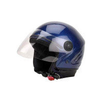 KIN _BLUE TRACK HALF FACE HELMAT WITH ISI CERTIFIED ( WEAR HELMAT) Motorbike Helmet  (Blue)