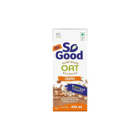 So Good Plant Based Oat Beverage Caramel Flavour 200 mL | Lactose Free | Gluten Free | No Preservatives | Zero Cholesterol | Dairy Free| Source of Calcium & Vitamins