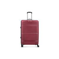 Skybags Paratrip Large Size Hard Luggage (79 cm) | Polypropylene Luggage Trolley with 8 Wheels and Anti Theft Zipper | Maroon | Unisex