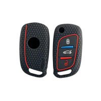 Woschmann-Key Care (WKC-01) Silicone Car Key Cover Fit for Xhorse Universal-Black,Brown,Red-(Random Color)