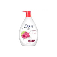 Dove Renewing Raspberry Body Wash with Lime Pump Bottle | Go Fresh Nourishing Shower Gel | Gentle & Mild Body Cleanser for Nourished & Smooth Skin, 1L
