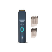 Vega Battery Powered SmartOne Series S2 Beard Trimmer for Men, 160 mins Runtime, IPX7 Waterproof 40 Length Settings, (VHTH-31), Blue