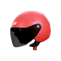 Steelbird SB-02 JAB With Smoke Visor Motorbike Helmet  (Red Smoke Visor)