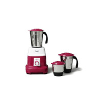 Prestige 500 Watts Orion Mixer Grinder with 3 Stainless Steel Jars |2 years warranty| Red & White