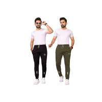 Men's Comfortable Casual Regular Fit Printed Track-Pants (Pack of 2) P2_MD_TP219_TP223