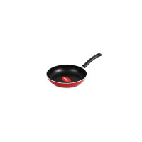Pigeon by Stovekraft Basics Aluminium Non Stick, Non Induction Base Frypan, 220 mm, Red