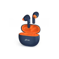 pTron Bassbuds NX TWS Earbuds with HD Mic, TruTalk AI-ENC Calls, 32H Playtime, 13mm Drivers, Bluetooth 5.3 Wireless Headphones, Voice Assistant, Type-C Fast Charging & IPX5 Water Resistant (Blue)