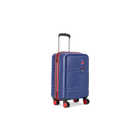 Safari Zany 55 Cms Small Cabin Polycarbonate Hardsided 8 Wheels Luggage/Speed_Wheel Suitcase/Trolley Bag with TSA Lock (Midnight Blue) (Coupon)