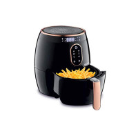 Koryo 2.6L Air Fryer with Digital Display, 1350W, Touch Control, Multiple Cooking Attachments: Silicon Cup Cake Moulds, Silicon Brush, Pizza Pan, Cake Barrel and Recipe Book (2.6 Litres, KHF4420)