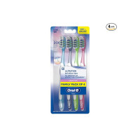 Oral B Sensitive Ultrathin Manual Toothbrush For Adults Extra Soft (Multicolour, Pack Of 4)