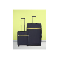 METRONAUT : Soft Body Set of 2 Luggage 2 Wheels - Advantage Combo Set (30inch+22inch) - Blue