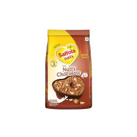 Saffola Oats with Nutty Chocolate, Chocolate Flavoured Oats with High Fibre, Anytime Snack, 400g