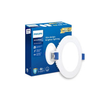 PHILIPS Astra Glow 5 Watts Round Led Downlighter | Recessed Led Downlight For False Ceiling | Led Ceiling Light For Home And Hall | Cut Out: 3 Inch, Cool Day Light, Pack Of 1, Flanged