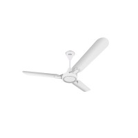 Hindware Smart Appliances Ventus White Silver 1200MM ceiling Fan Star Rated with metallic finish Energy Efficient Air Delivery Fan comes with 49 W copper motor and unique aerodynamic aluminium blades