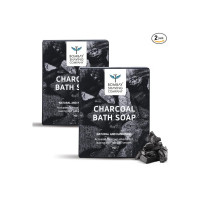 Bombay shaving company Charcoal Soap | Deep Clean and Anti-pollution Effect | 70G Pack of 2