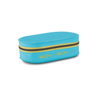 MILTON New Bon Bon Lunch Box with 2 Leak-Proof containers, 280 ml Each, Cyan | Airtight | Microwave Safe | Easy to Carry | Insulated | Light Weight | Leak Proof