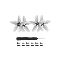 4 Propellers for DJI Avata UAV Device Low Noise, Quick Release, Light Weight RC Drone FPV Quadcopter Fan Blade Propellor Extra Spare Part Helicam Replacement Kit-5 Years Warranty (1 Full Set) - Grey