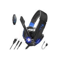 PunnkFunnk (K20) Gaming Wired Over Ear Gaming Headphones with Mic, Compatible with Ps4, Xbox One, Nintendo Switch, Pc, Mac, Laptop, Black