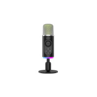 Archer Tech Lab Dryad100 RGB Gaming Mic, USB Podcast mic with Smart Noise Reduction, Microphone for Youtubers, Omnidirectional & Cardioid PC Gaming Mic, 1-Click Mute, 5 Voice Modulation PC Mic