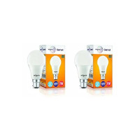 wipro Garnet 7W LED Bulb for Home & Office |Cool Day White (6500K) | B22 Base|220 degree Light coverage |4Kv Surge Protection |400V High Voltage Protection |Energy Efficient | Pack of 2