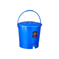 Cello Plastic Pedal Bin with Garbage Bucket - Small, 6 Litre, Blue, Set of 1
