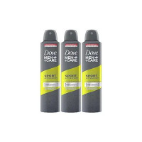 Dove Men+Care Sport Active+ Fresh Dry Spray Antiperspirant Deodorant, Up To 48 hrs Protection From Sweat & Odour, Dermatologically Proven Formula, Soothes & Moisturises Skin, Fresh citrus, Woody Scent, 250ml (Pack of 3)